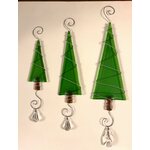 Sagamaa green tree decoration with a crystal, 3 sizes