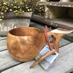 Kuksa 2 dl with horn decoration