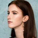 Upcycle with Jing Clear Lily Double-Drop Earrings