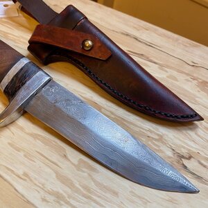 Puukontekijä J. Lassila Knife, Damascus steel 1
