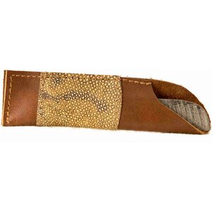 Kalaparkki Emery board in a leather case,  Fish skin leather