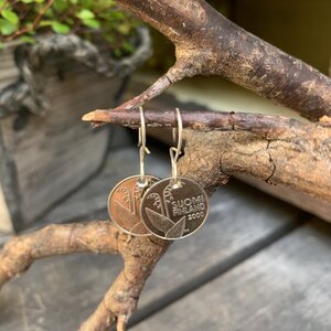 Sagamaa Coin earrings, short (lily of the valley)