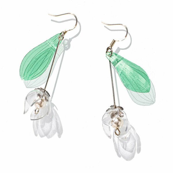 Upcycle with Jing Lily of the valley Earrings
